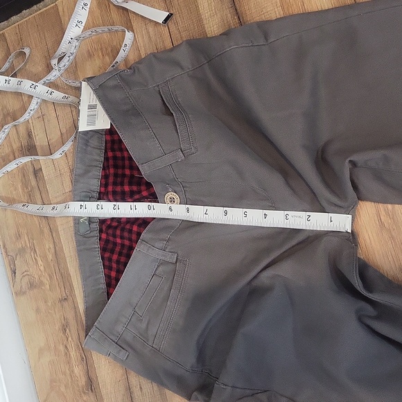 NATURAL REFLECTIONS Charcol Gray Fully Lined Buffalo Check Pants - Picture 13 of 16